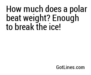 Break The Ice Pick Up Line Break The Ice Pick Up Line