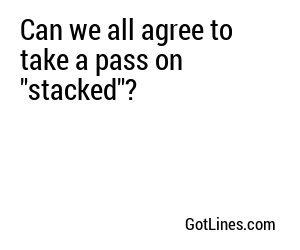 Can we all agree to take a pass on 