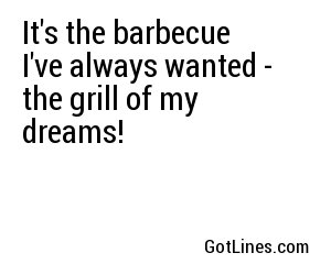 It's the barbecue I've always wanted - the grill of my dreams!