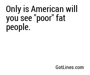 Only in American will you see 