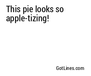 This pie looks so apple-tizing!