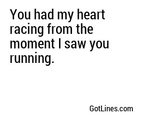 racing heart had moment saw categories related running