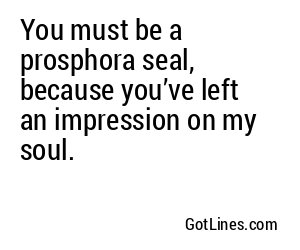 You must be a prosphora seal, because you’ve left an impression on my soul.